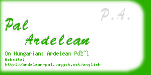 pal ardelean business card